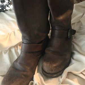 Distressed FRYE boots